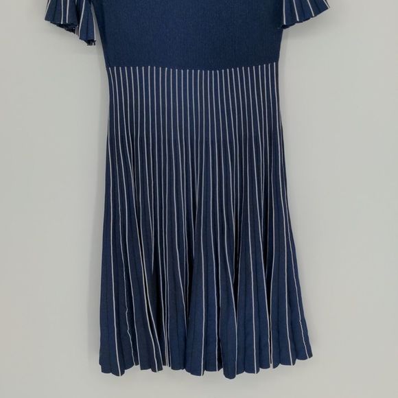 Jonathan Simkhai Women's Pleated Metallic Stretch-Knit A-Line Dress Size Large - Picture 15 of 16